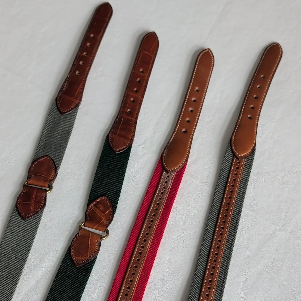 Boys Bundle of 4 Faconnable Golf Belts Sizes 30 and 32